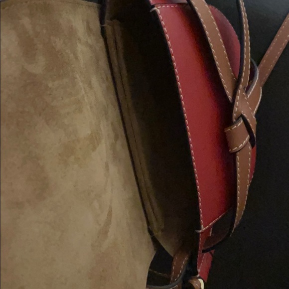 Loewe Mini Gate in soft calfskin(Garnet/pomodoro) - Picture 4 of 4